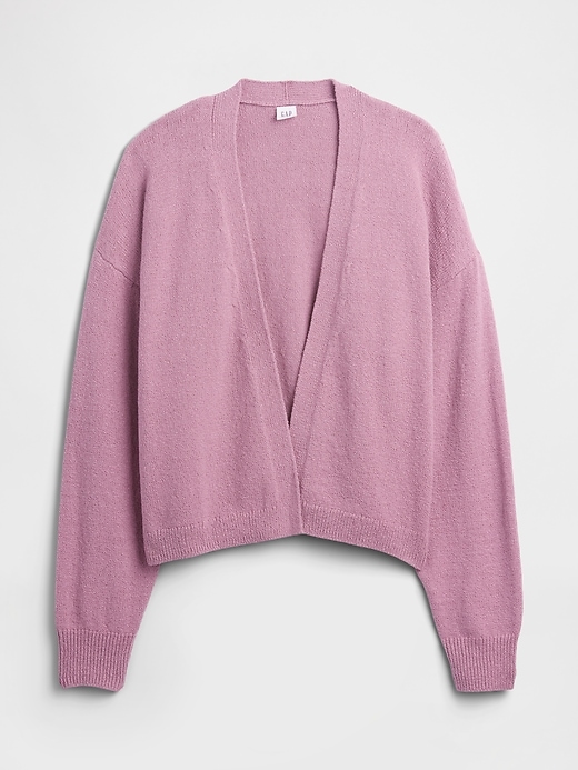 Image number 5 showing, Relaxed Boucle Open-Front Cardigan