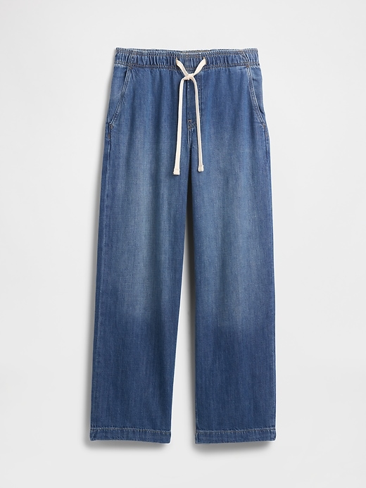 Image number 5 showing, High Rise Easy Wide-Leg Jeans