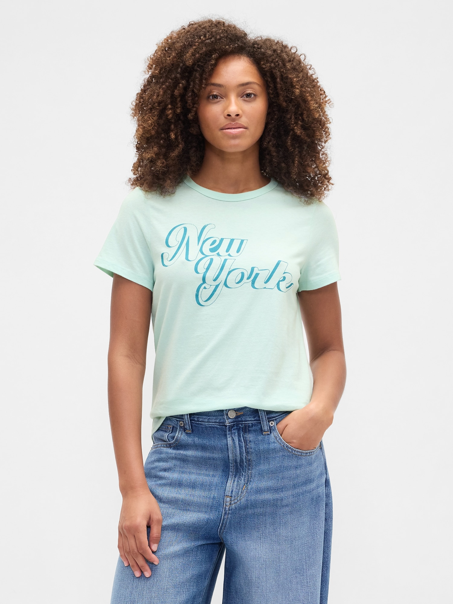 Favorite Graphic T-Shirt - Crystal Mint Green