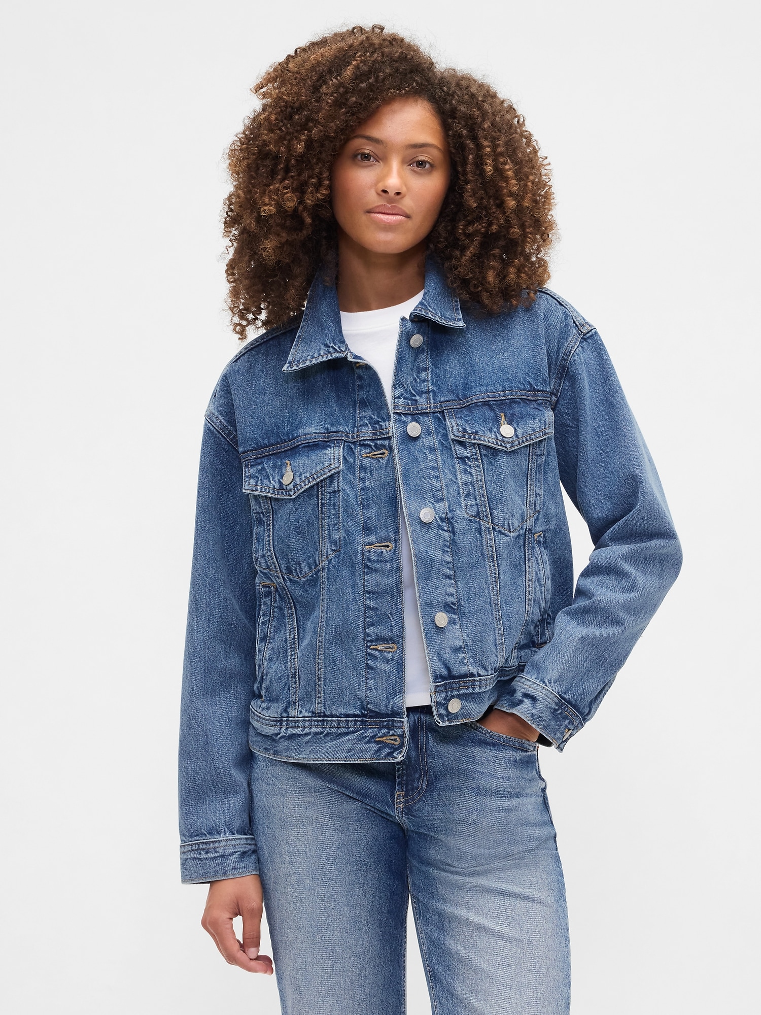 Relaxed Icon Denim Jacket - Light Wash