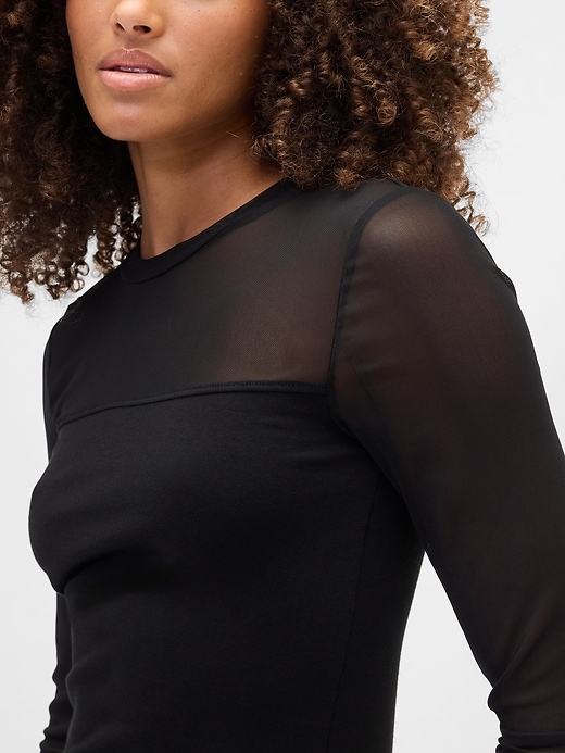 Image number 4 showing, Stretch Jersey Mesh Top