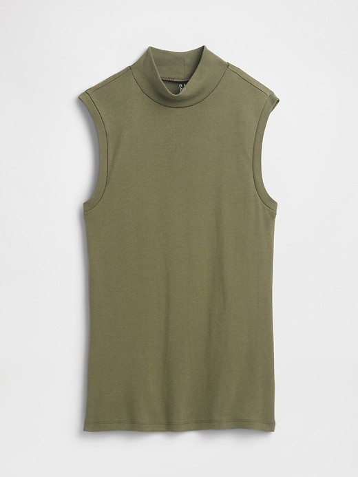 Image number 5 showing, Modern Ribbed Mockneck Tank Top
