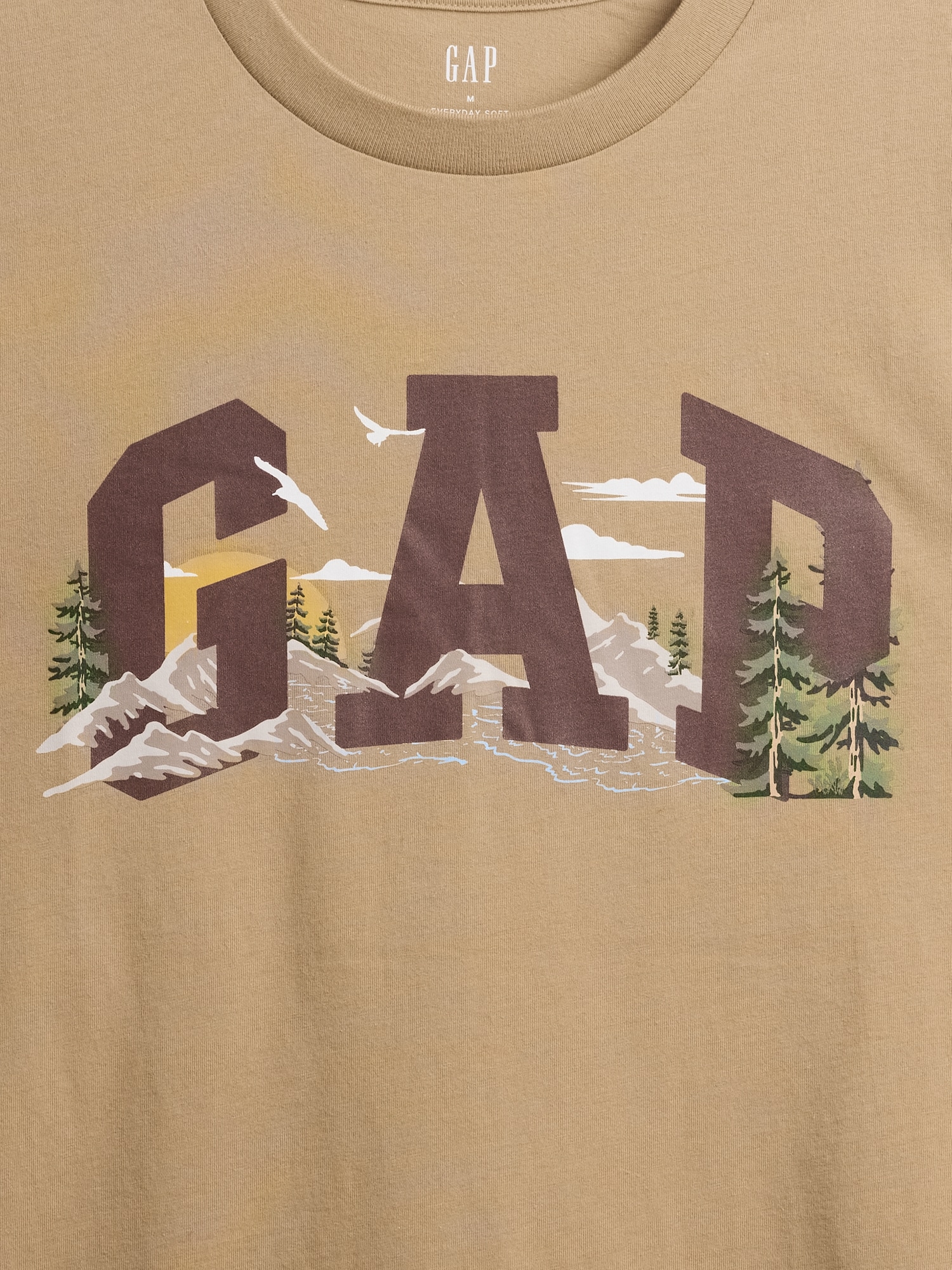 Gap Factory Everyday Soft Relaxed Graphic T-shirt In Neutral