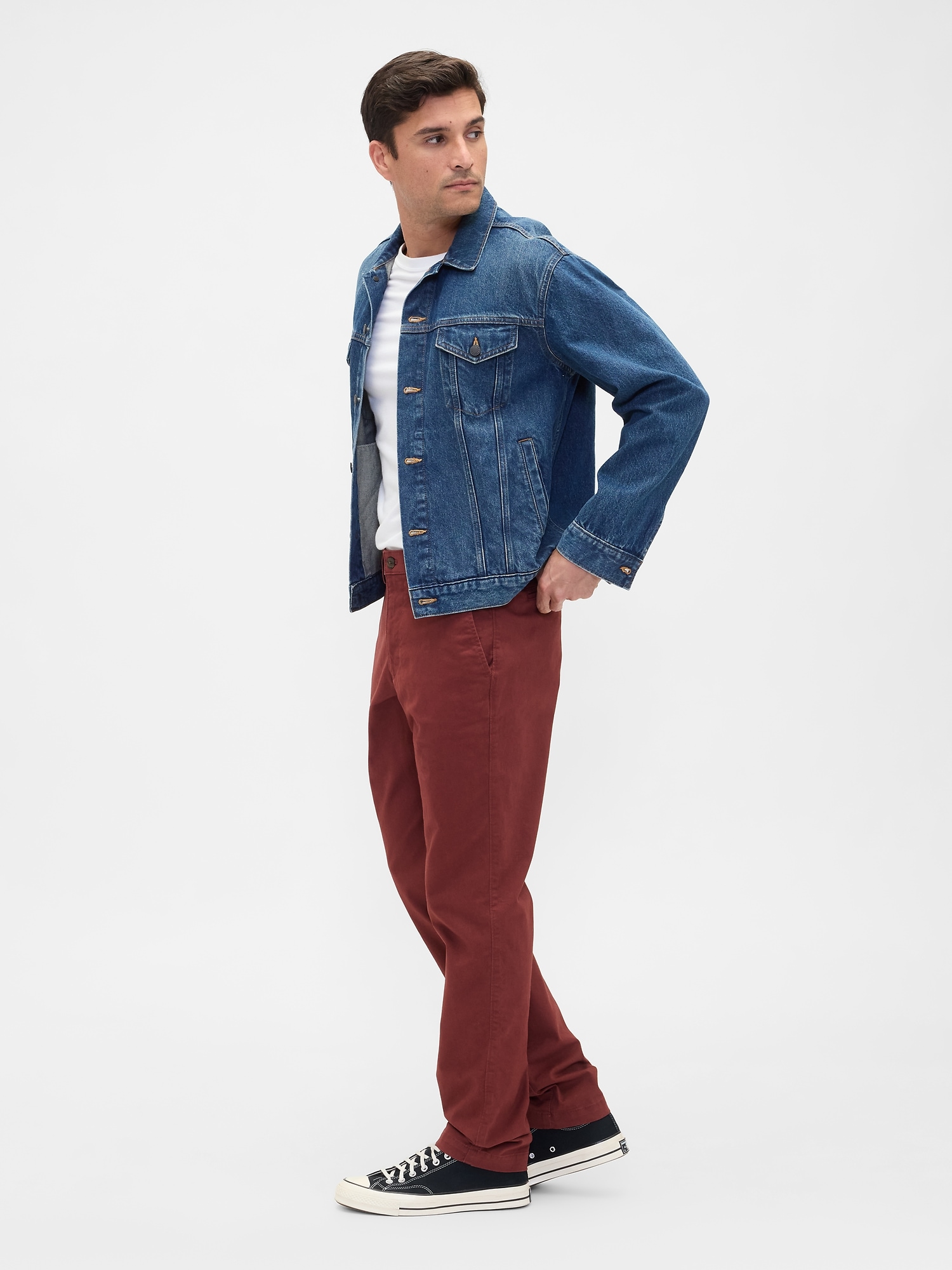 Gap Factory Gapflex Essential Khakis In Slim Fit In Multi