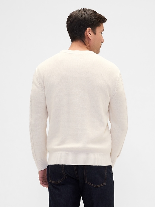 Image number 2 showing, Relaxed Cable-Knit Sweater