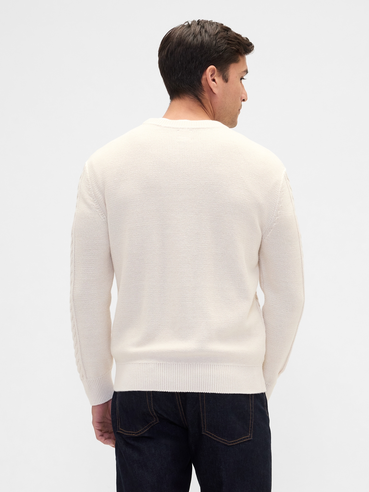 Relaxed Cable-Knit Sweater