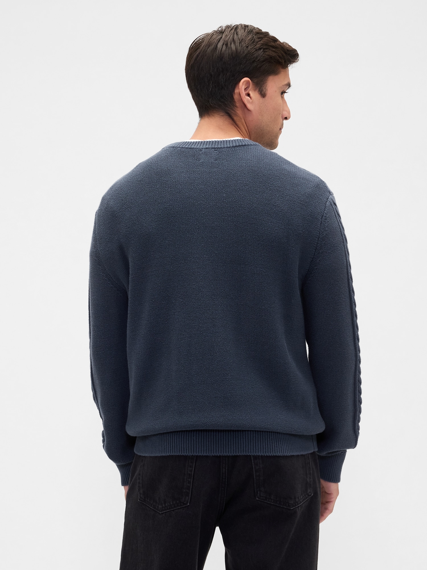 Relaxed Cable-Knit Sweater