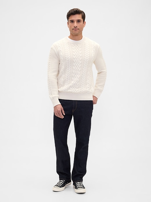Image number 3 showing, Relaxed Cable-Knit Sweater