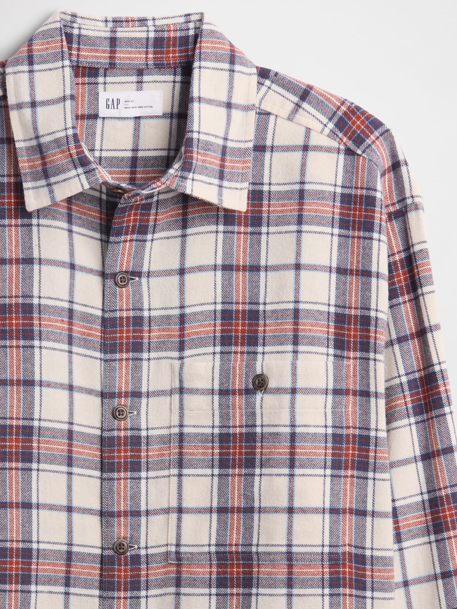 Gap Factory Flannel Shirt In Boxy Fit