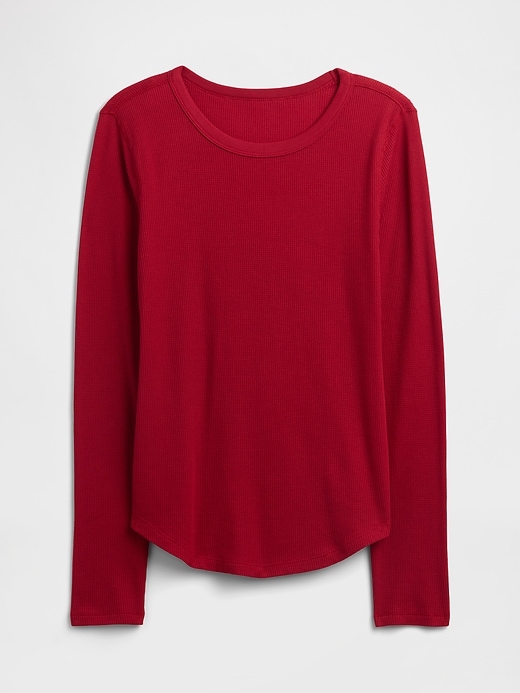 Image number 5 showing, Waffle-Knit Crewneck T-Shirt
