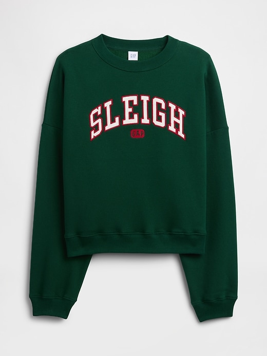 Image number 5 showing, Oversized Holiday Graphic Sweatshirt