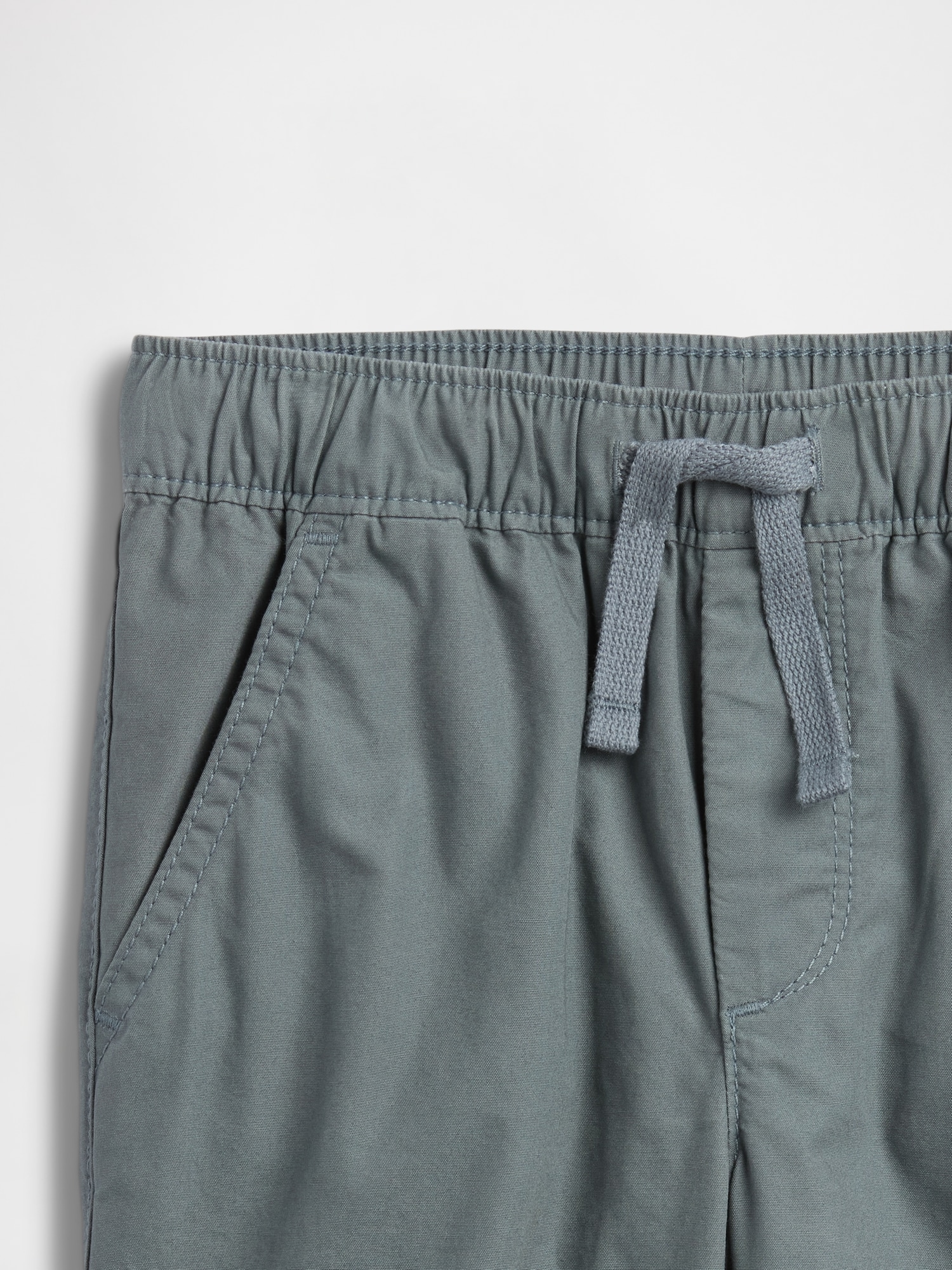Gap Factory Babygap Pull-on Relaxed Poplin Joggers In Gray