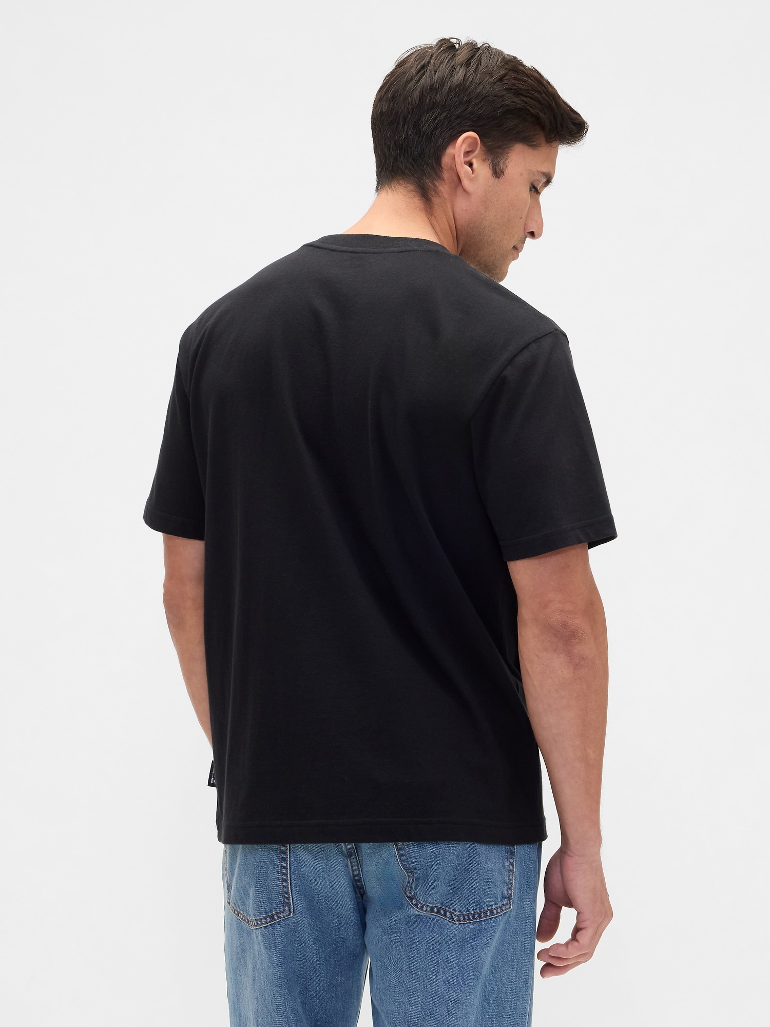 Gap Factory Gap × Disney Mickey Mouse Logo T-shirt In Black