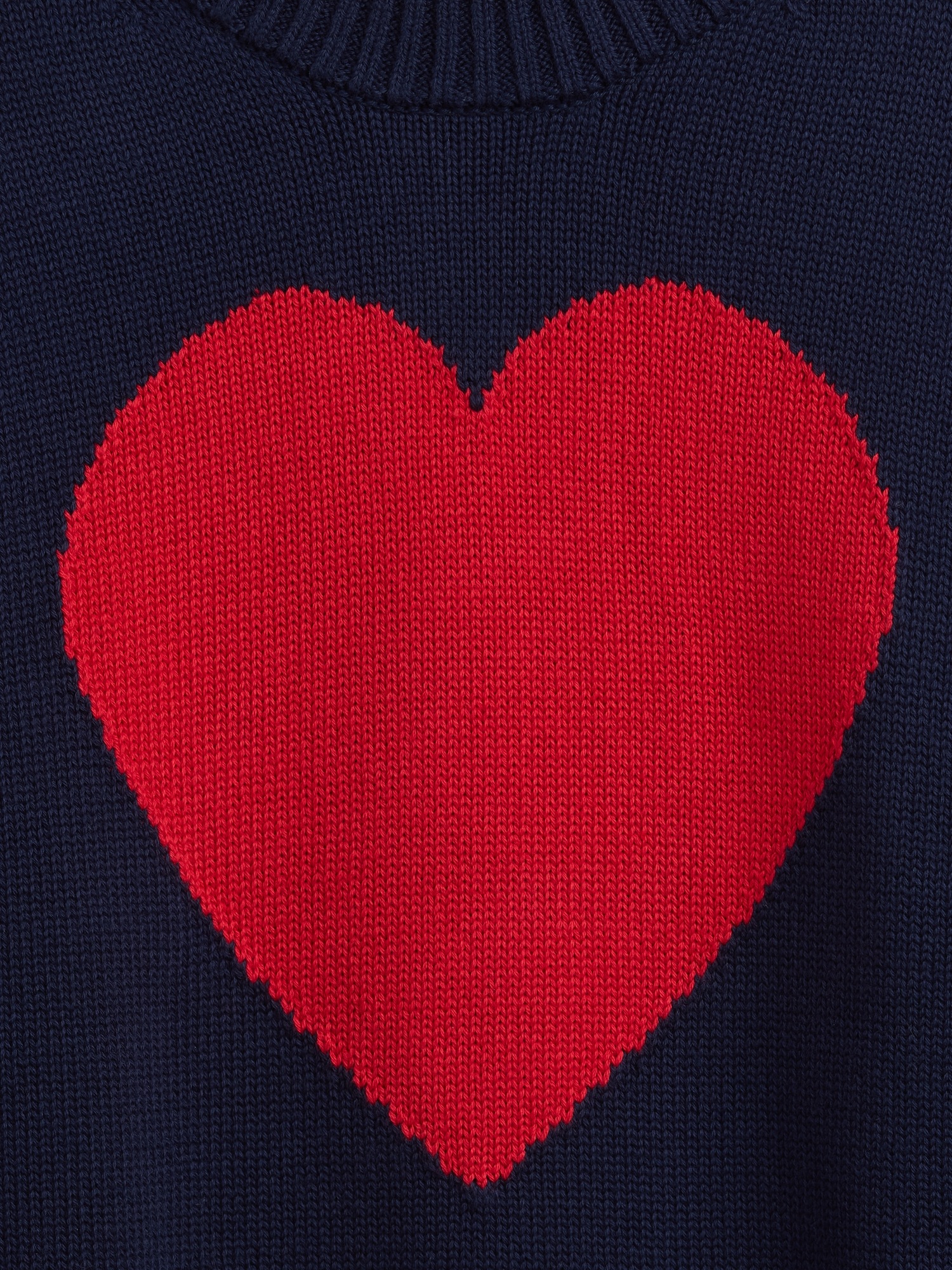 Gap Factory Relaxed Cropped Intarsia Sweater In Blue