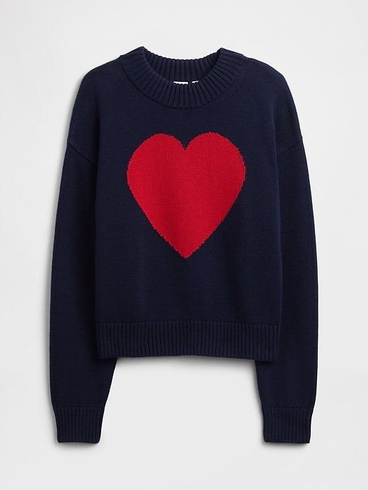 Image number 5 showing, Relaxed Cropped Intarsia Sweater