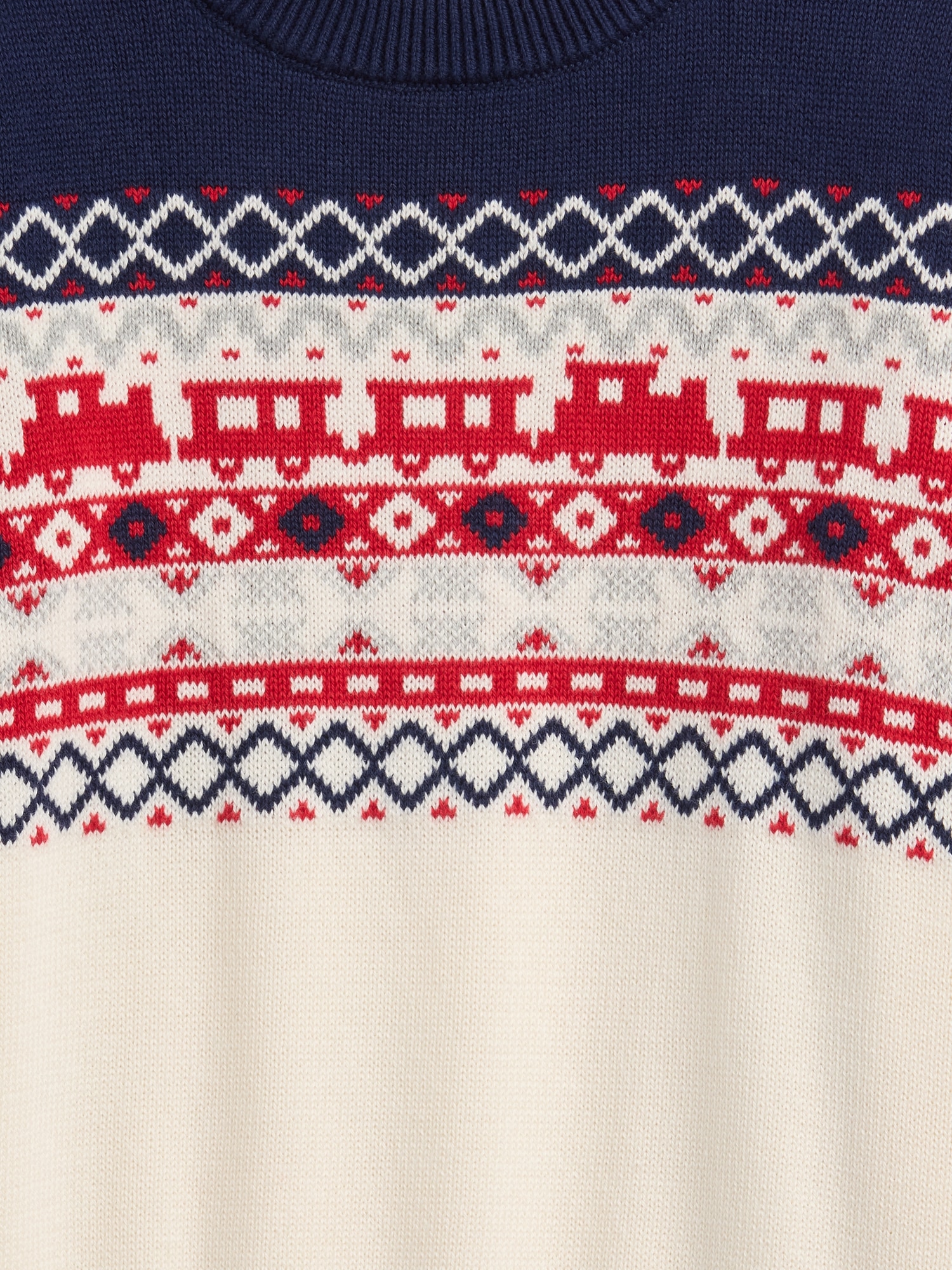 Gap Factory Babygap Fair Isle Intarsia Sweater In Neutral