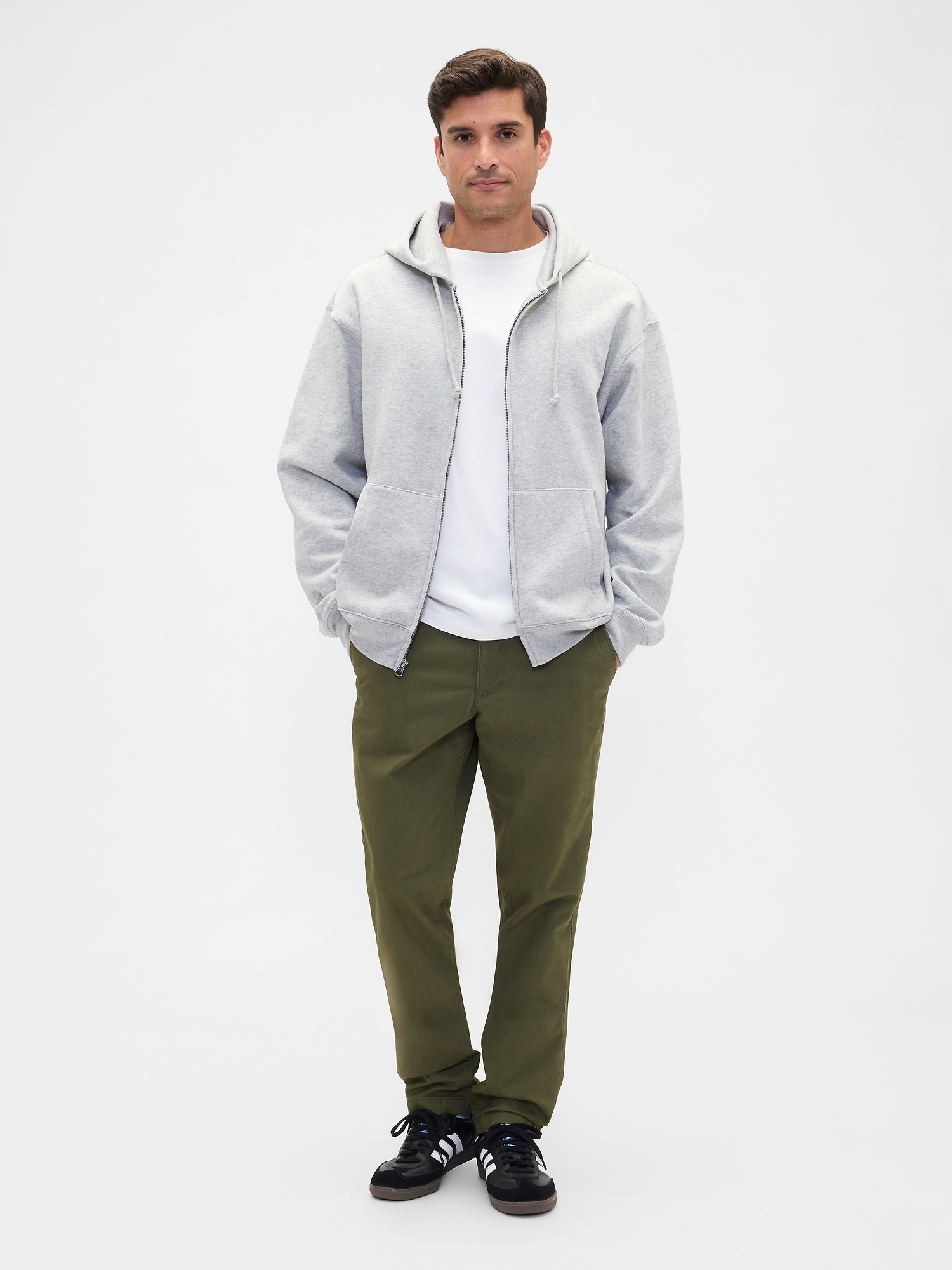 GapFlex Essential Khakis in Slim Fit - New Army Green