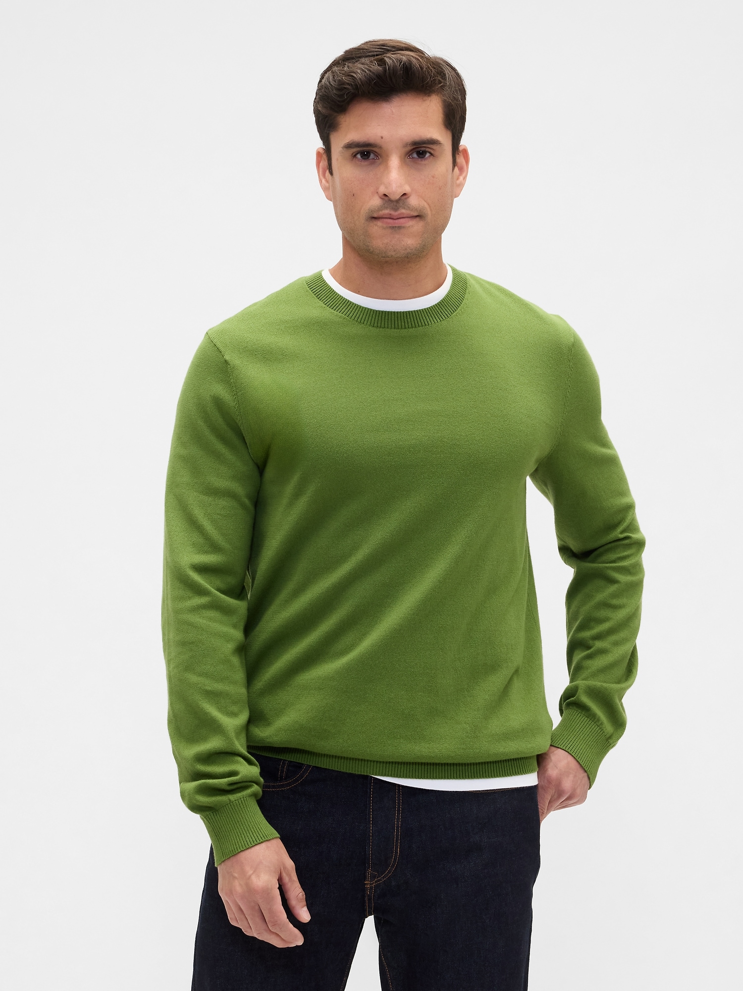 Crewneck Sweater - Twist Of Lime