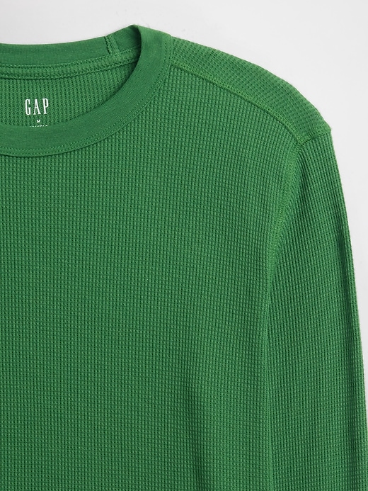 Image number 2 showing, Waffle-Knit Crewneck T-Shirt