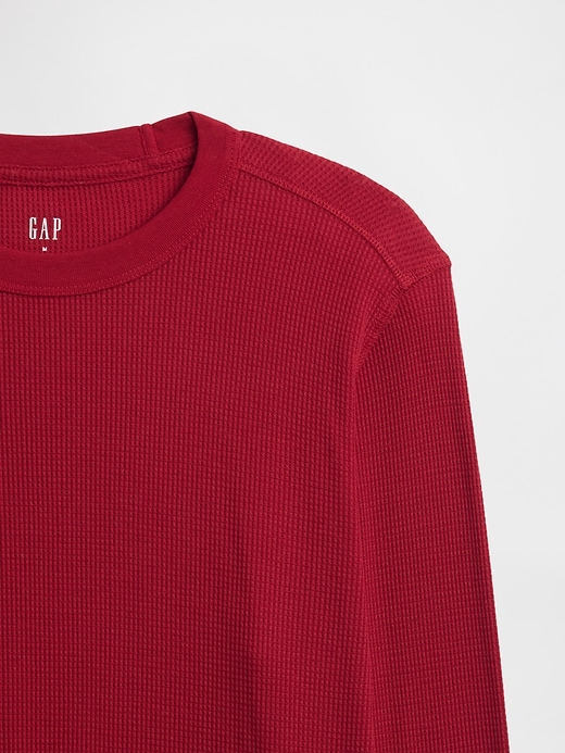 Image number 4 showing, Waffle-Knit Crewneck T-Shirt