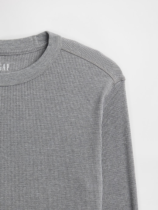 Image number 4 showing, Waffle-Knit Crewneck T-Shirt