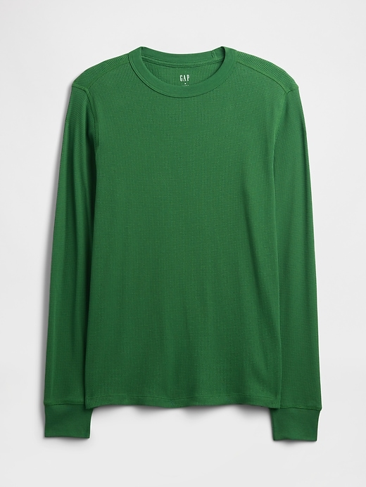 Image number 3 showing, Waffle-Knit Crewneck T-Shirt