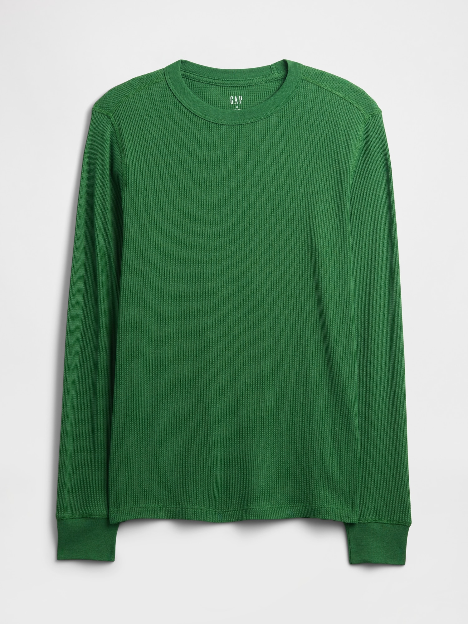 Gap Factory Waffle-knit Crewneck T-shirt In Green