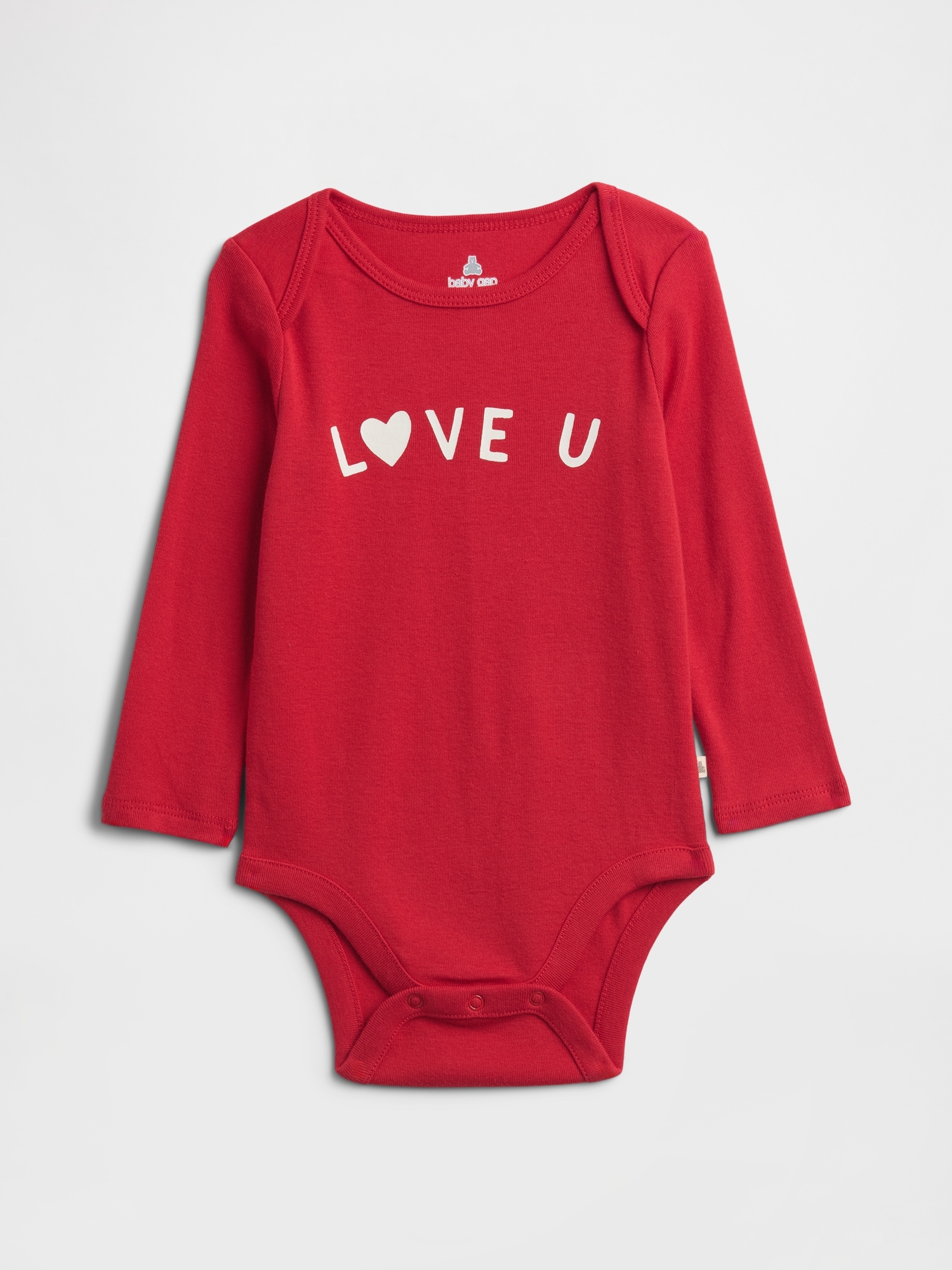 Baby Graphic Bodysuit - Love You Red