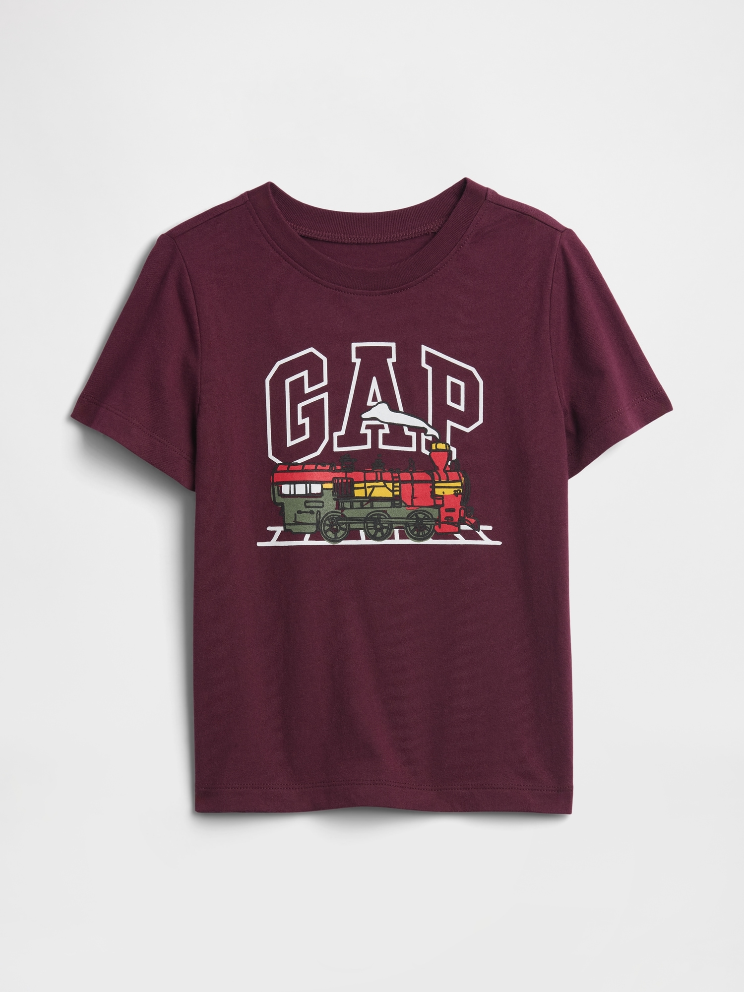 Gap Factory Babygap Logo T-shirt In Burgundy