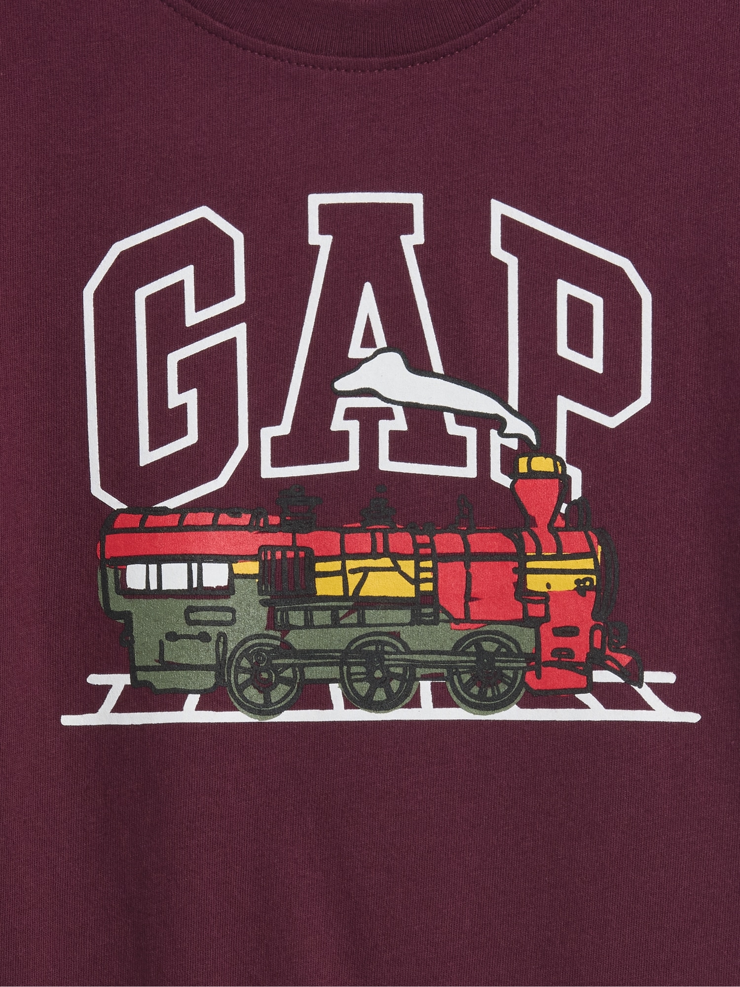 Gap Factory Babygap Logo T-shirt In Burgundy