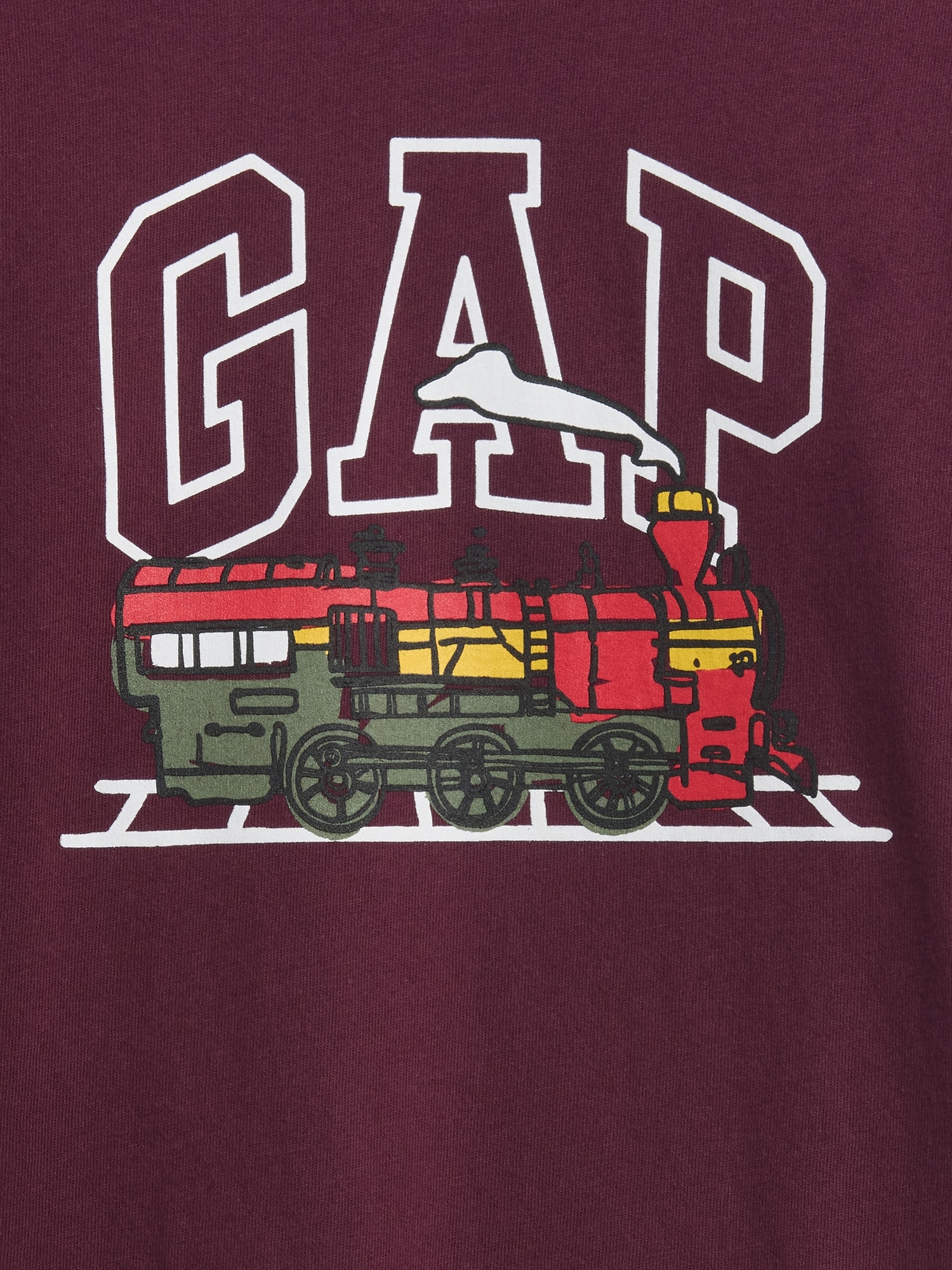 Gap Factory Babygap Logo T-shirt In Burgundy