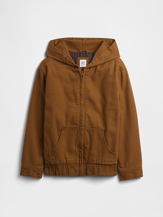 Image number 1 showing, Kids Relaxed Canvas Workwear Jacket