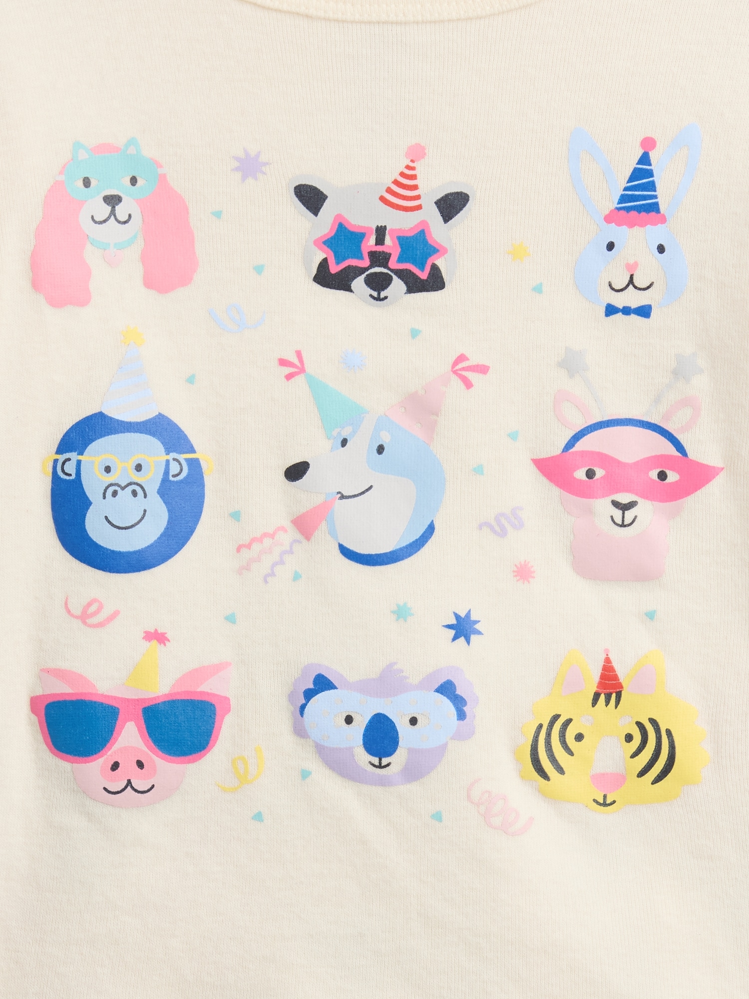 Gap Factory Babygap 100% Organic Cotton Animal Pj Set In Multi