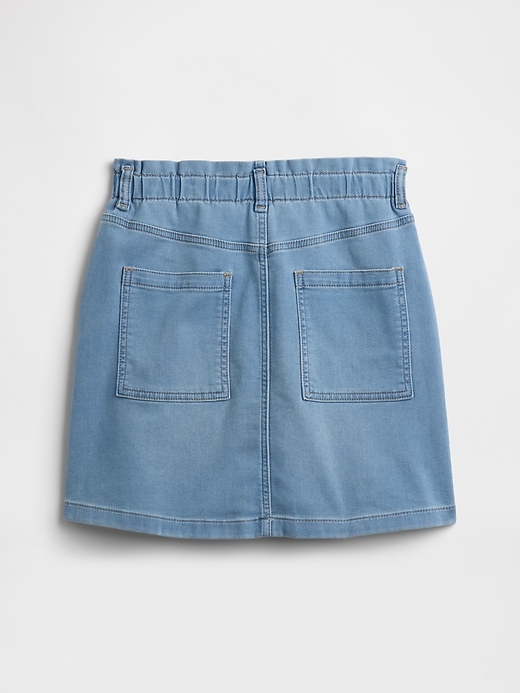 Image number 2 showing, Kids Paperbag Sweatpant Jean Utility Skirt