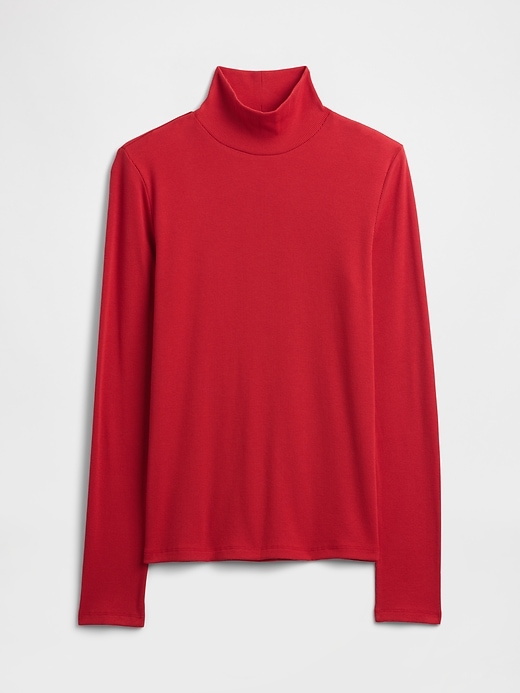 Image number 5 showing, Ribbed Turtleneck T-Shirt