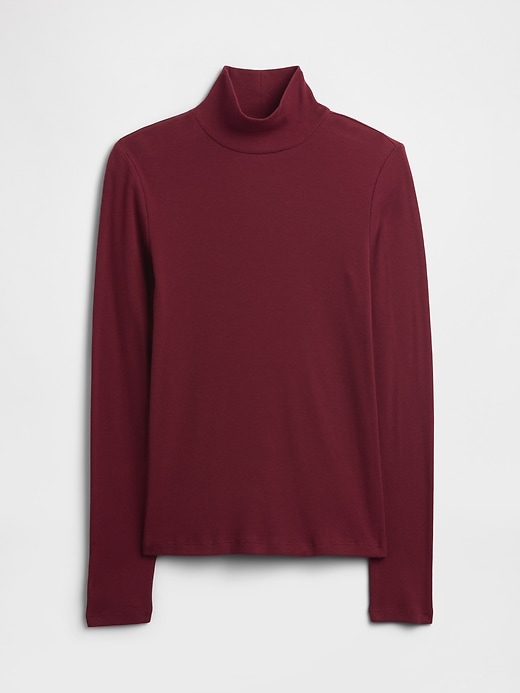 Image number 5 showing, Ribbed Turtleneck T-Shirt