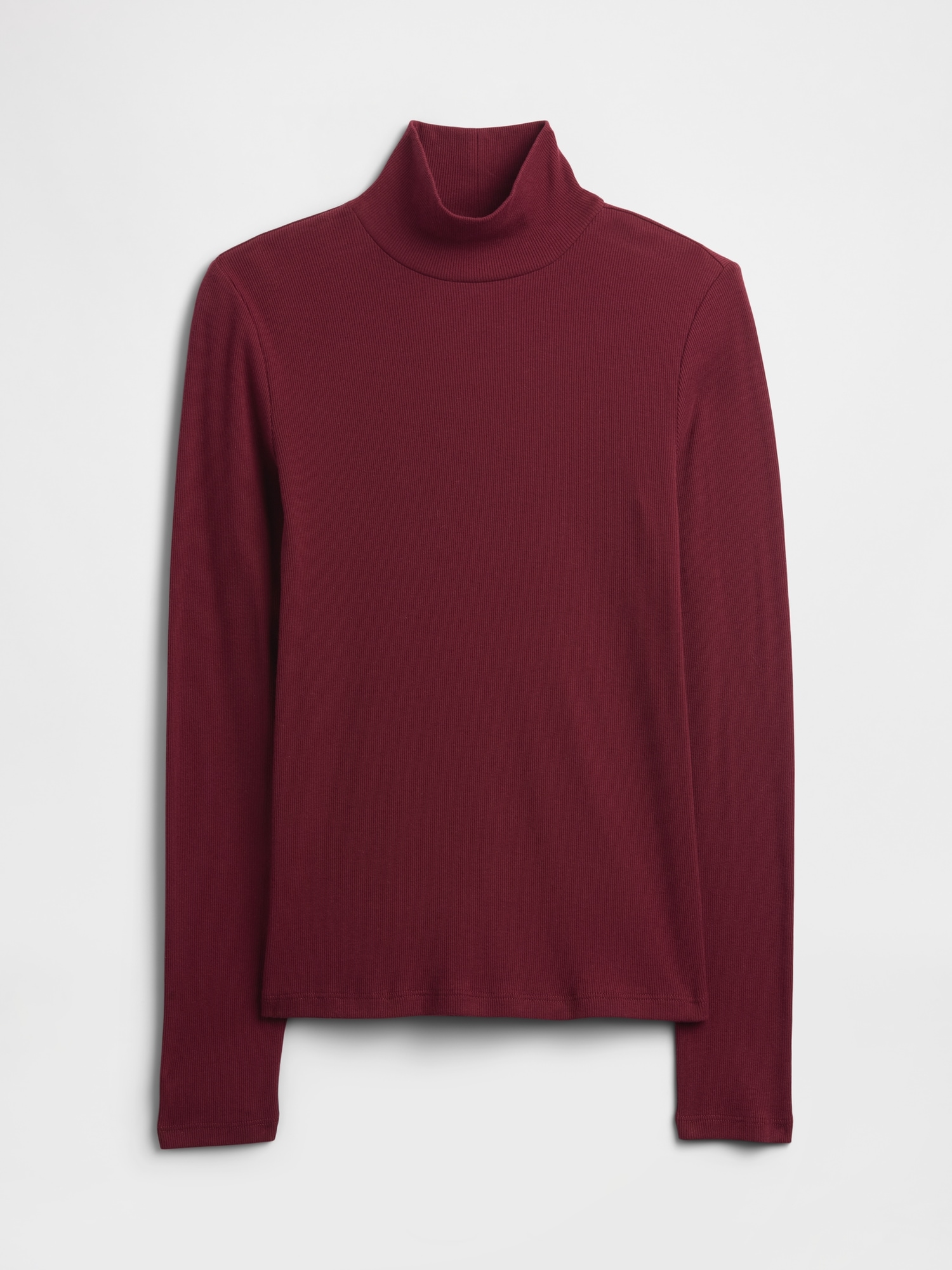 Gap Factory Ribbed Turtleneck T-shirt In Red