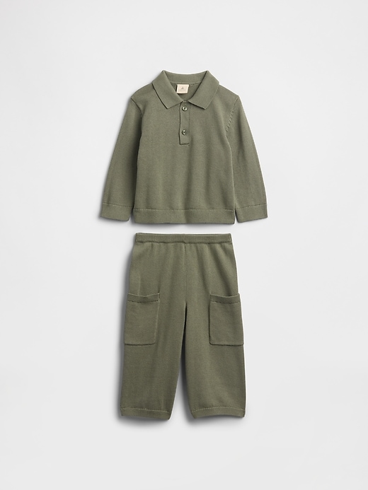 Image number 1 showing, Baby Sweater Two-Piece Outfit Set