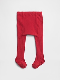 Image number 1 showing, babyGap Pull-On Ribbed Tights