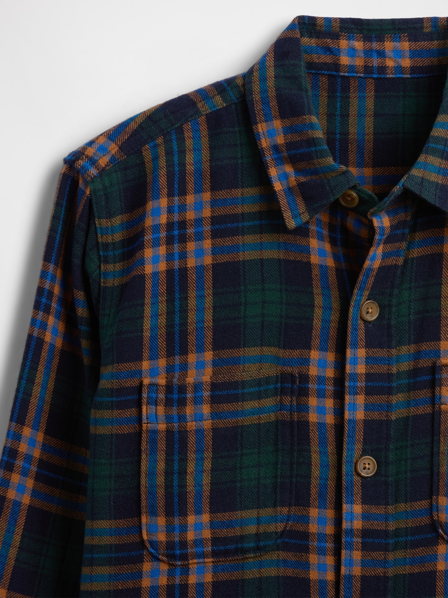 Gap Factory Kids Flannel Shirt In Multi