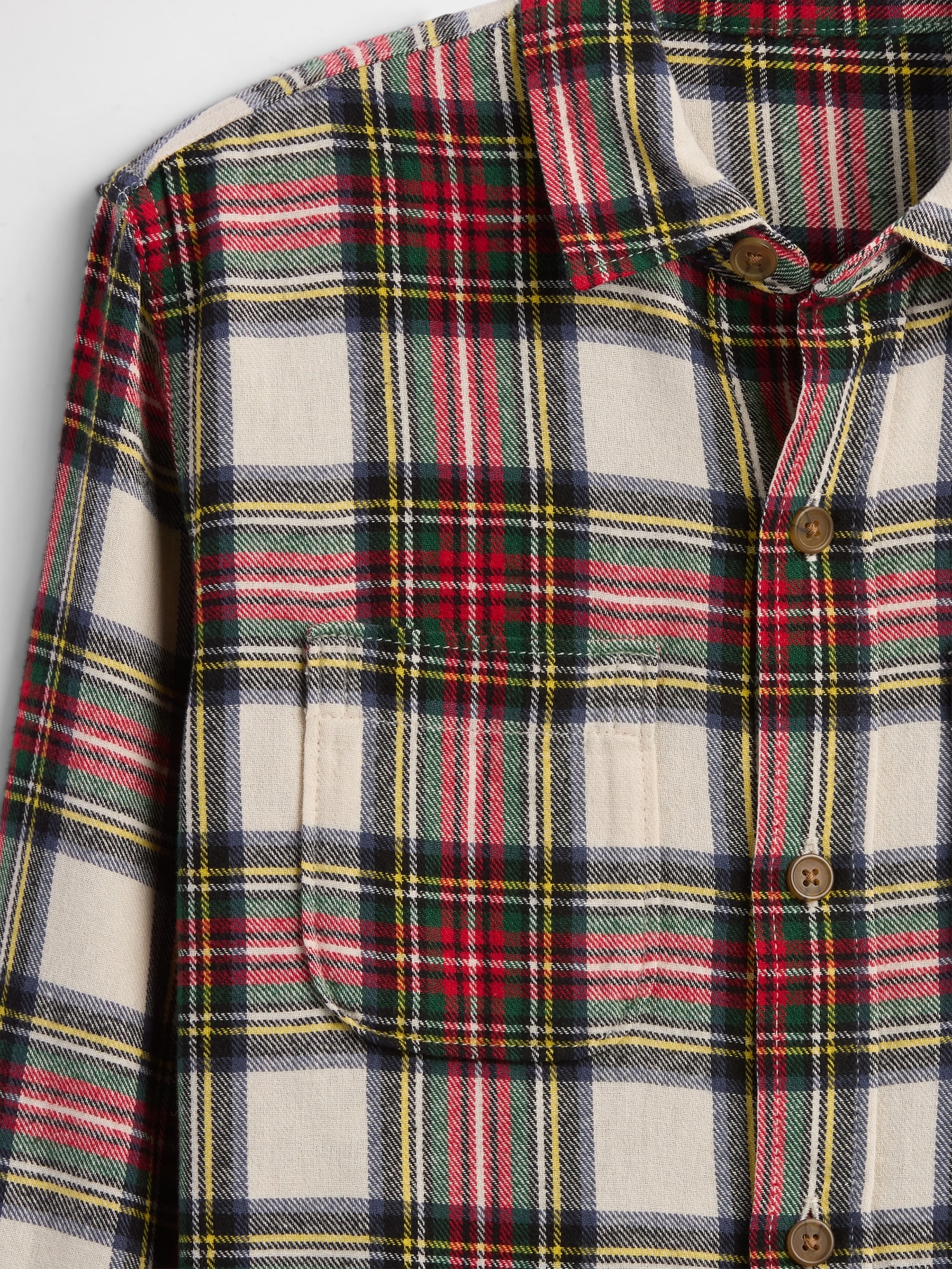 Gap Factory Kids Flannel Shirt In Multi