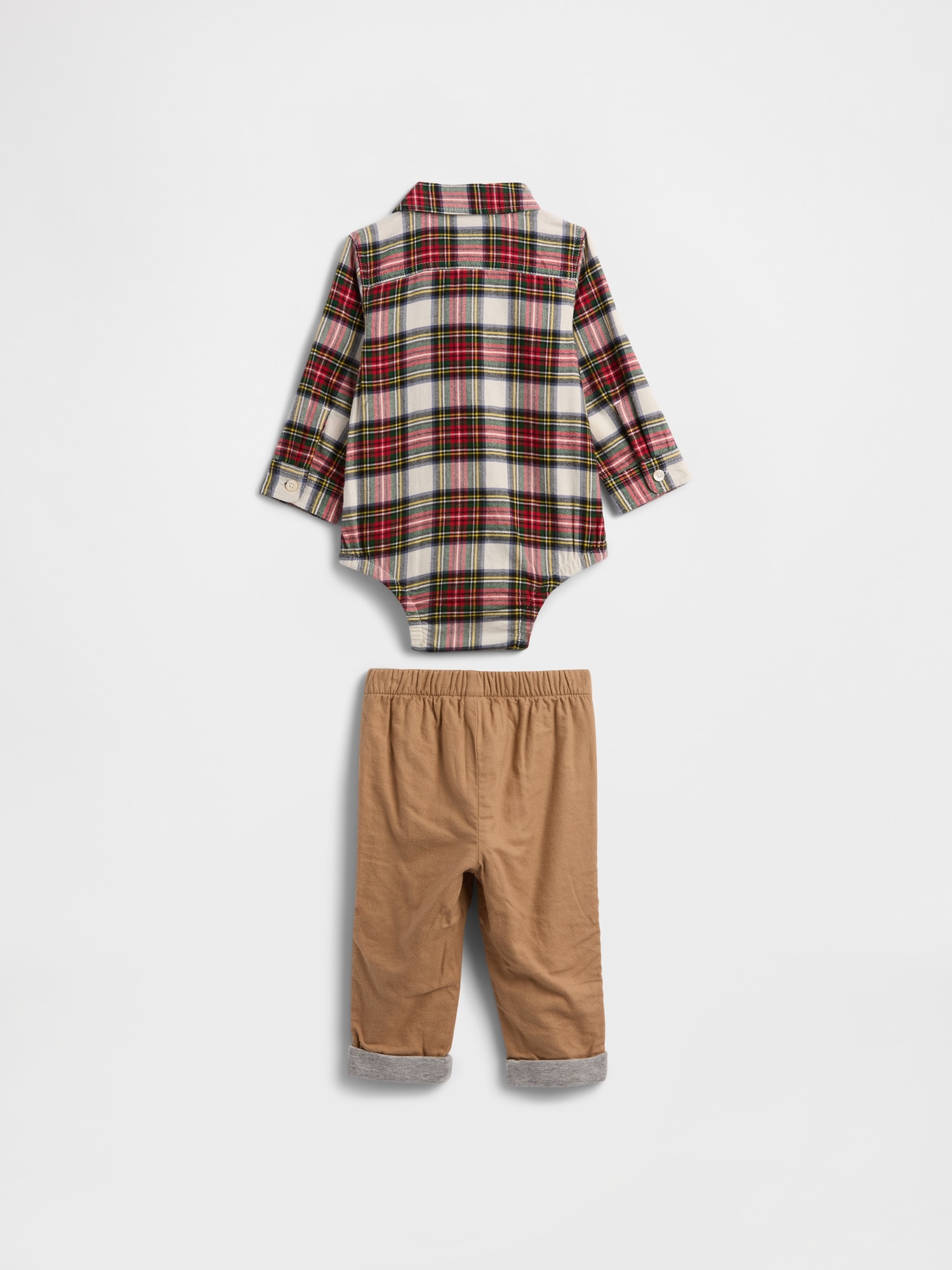 Gap Factory Baby Flannel Two-piece Outfit Set