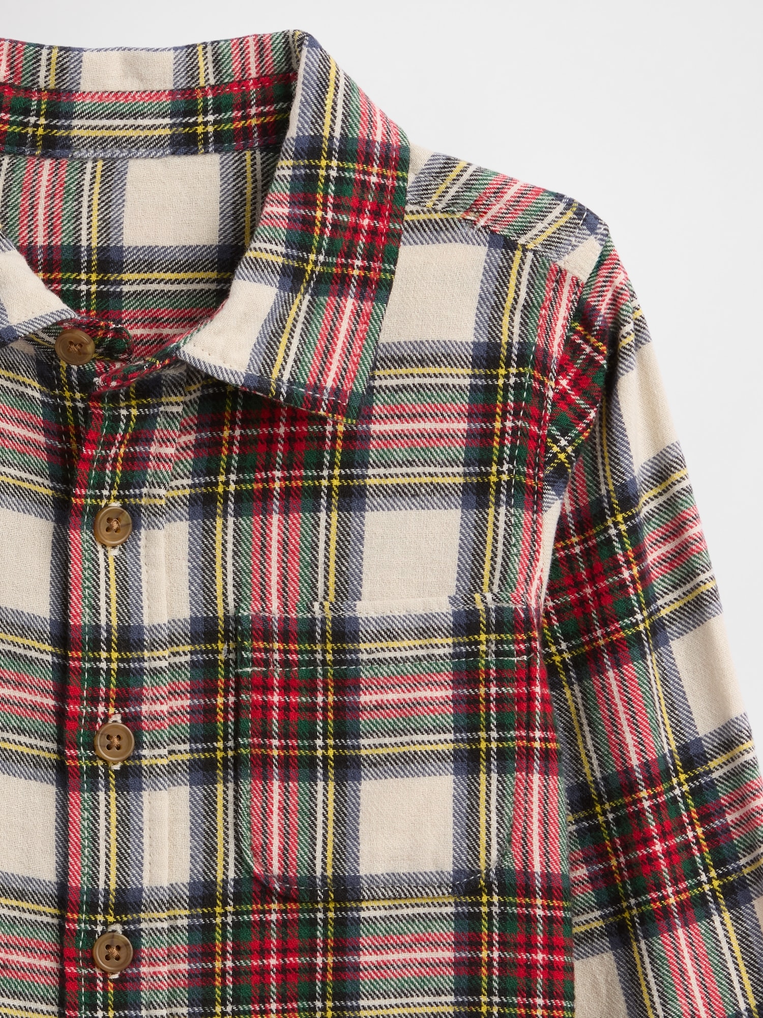 Gap Factory Babygap Flannel Shirt In Brown