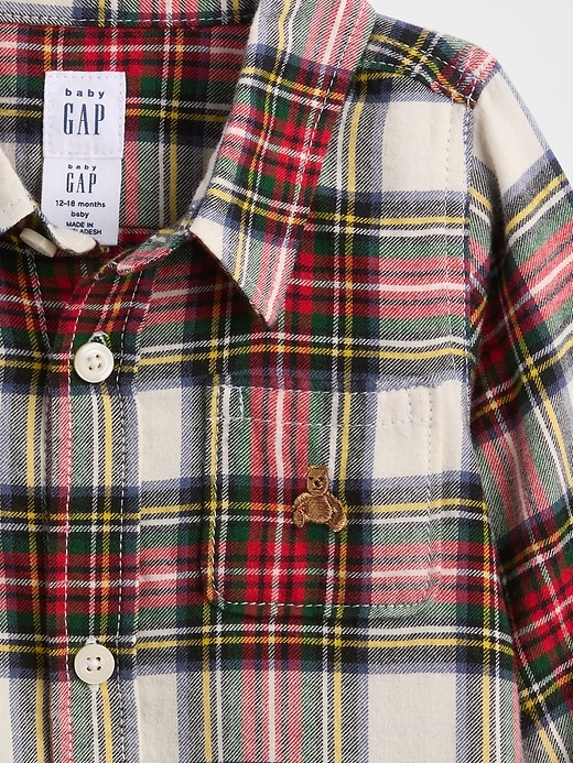 Image number 3 showing, Baby Flannel Two-Piece Outfit Set