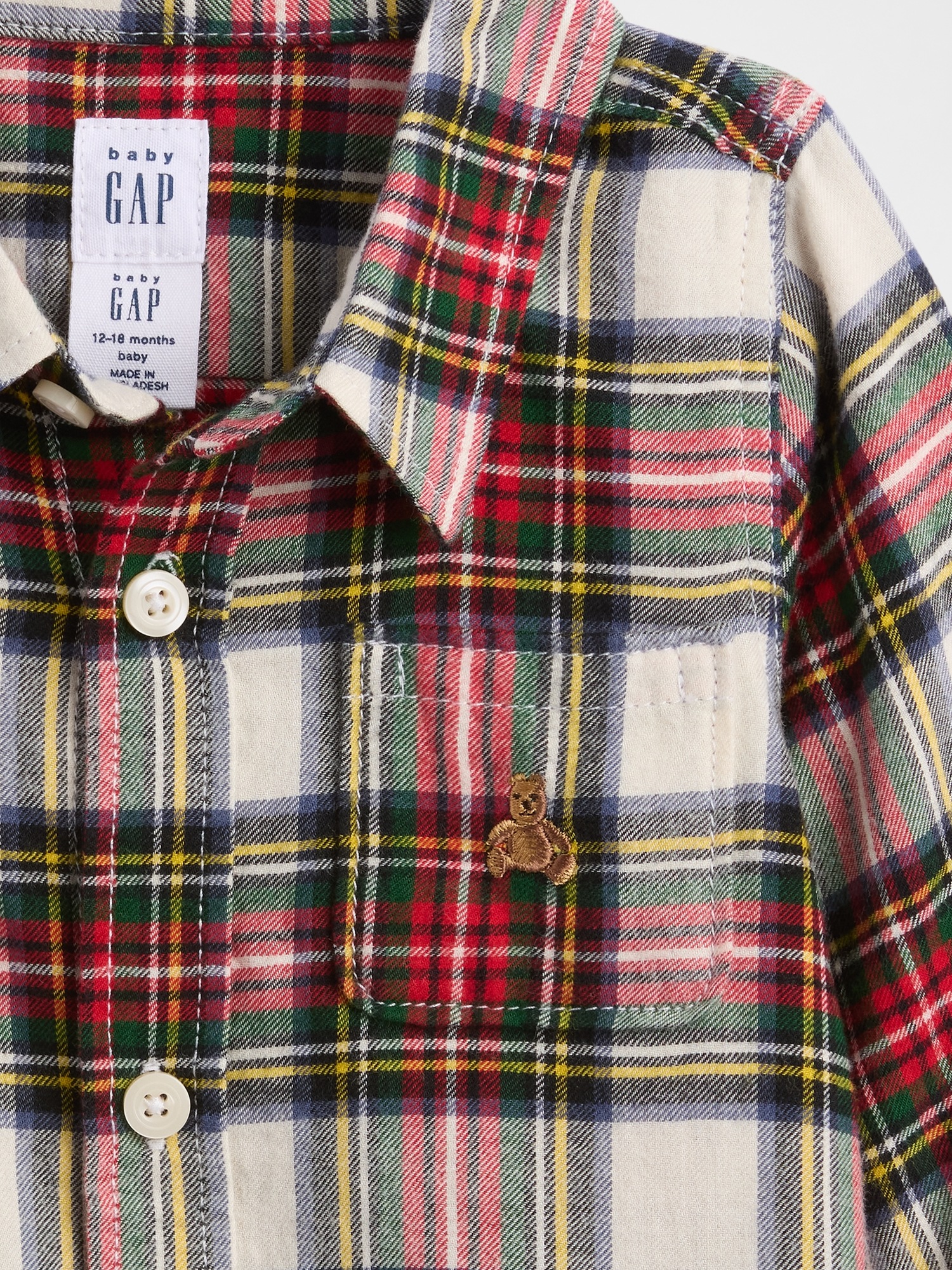 Gap Factory Baby Flannel Two-piece Outfit Set