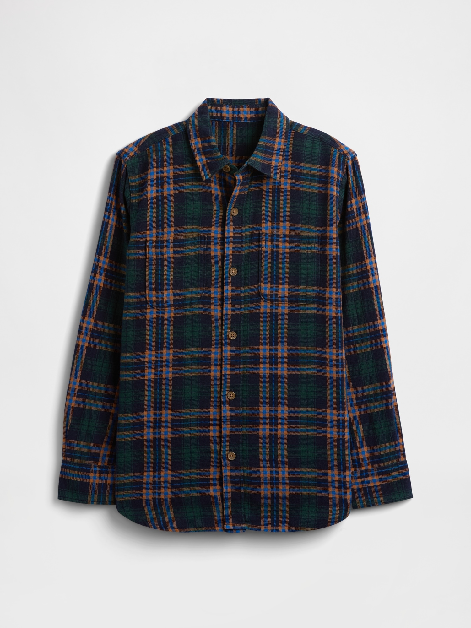 Kids Flannel Shirt - Navy Uniform
