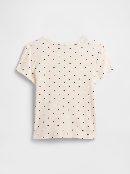 Image number 2 showing, Kids Ribbed Pointelle T-Shirt