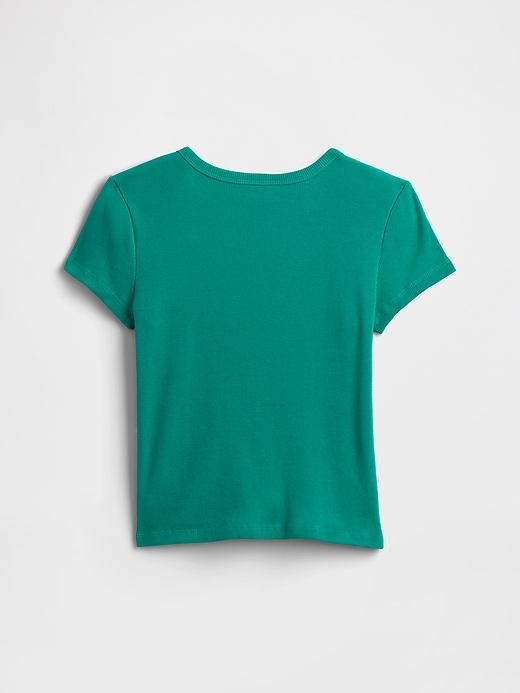 Image number 2 showing, Kids Ribbed Pointelle T-Shirt