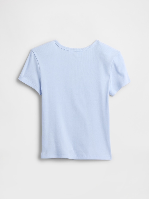 Image number 2 showing, Kids Ribbed Pointelle T-Shirt