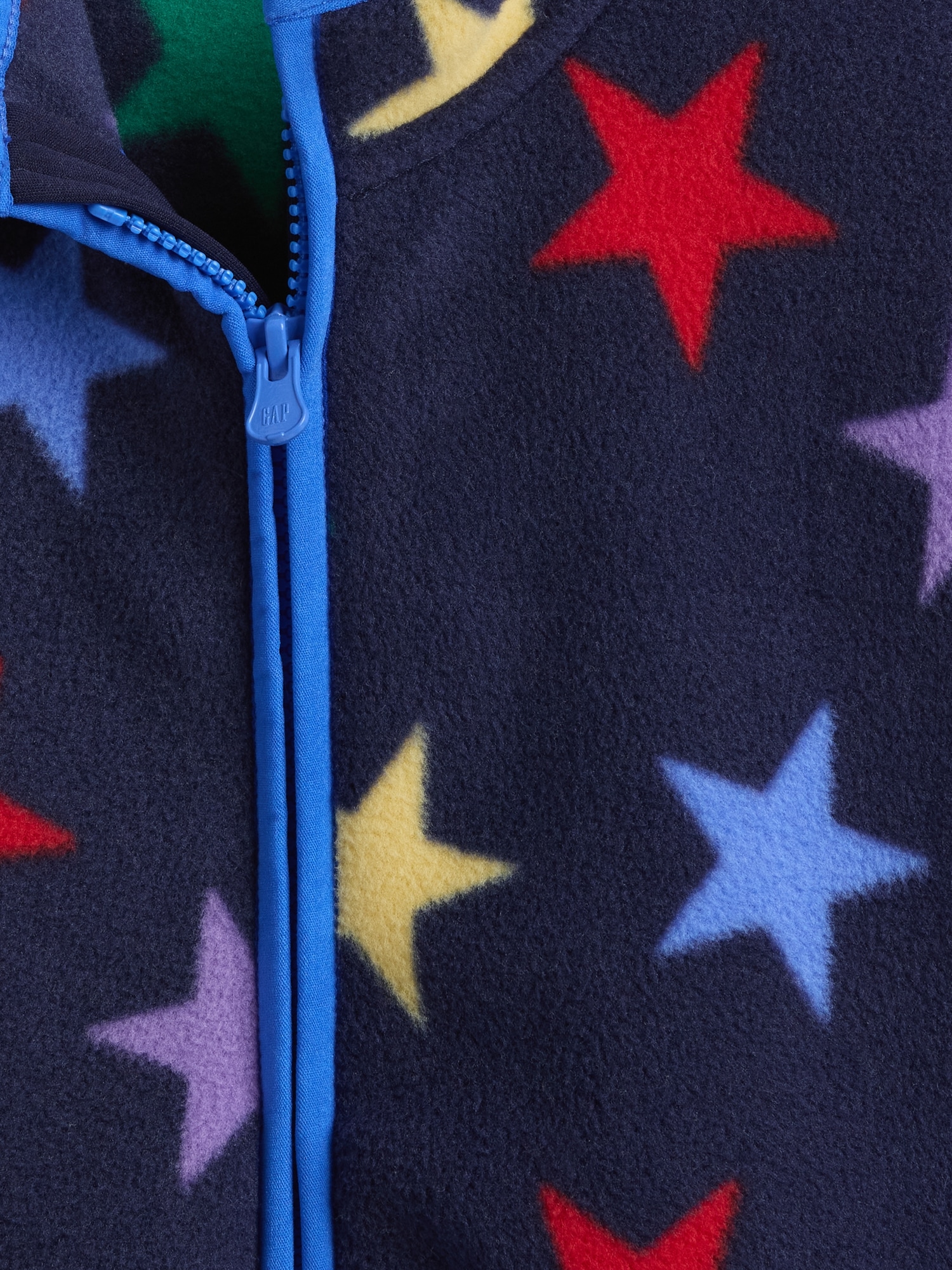 Gap Factory Babygap Fleece Zip Sweatshirt In Blue